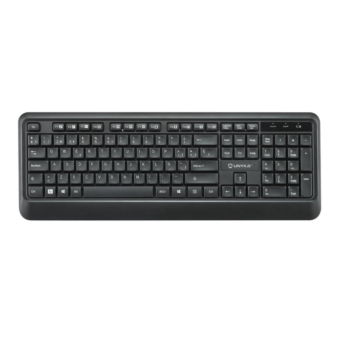 EAN 8436617921612 - UNYKAch COMBO UK39 Wireless teclado Ratón incluido Hogar / Oficina RF inalámbrico QWERTY Español Negro imagen 2