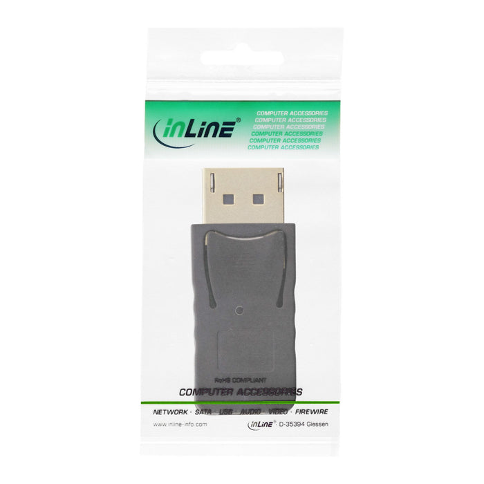 EAN 4043718287932 - InLine 17196A cambiador de género para cable DisplayPort male Mini DisplayPort Negro imagen 3