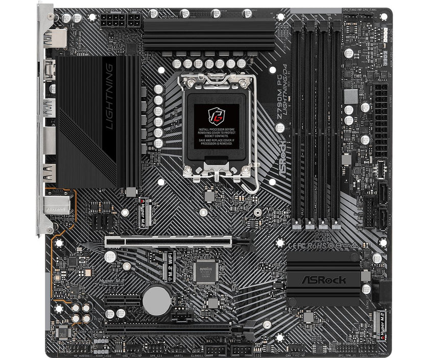 EAN 4710483940873 - Asrock Z790M PG Lightning/D4 Intel Z790 LGA 1700 micro ATX imagen 2