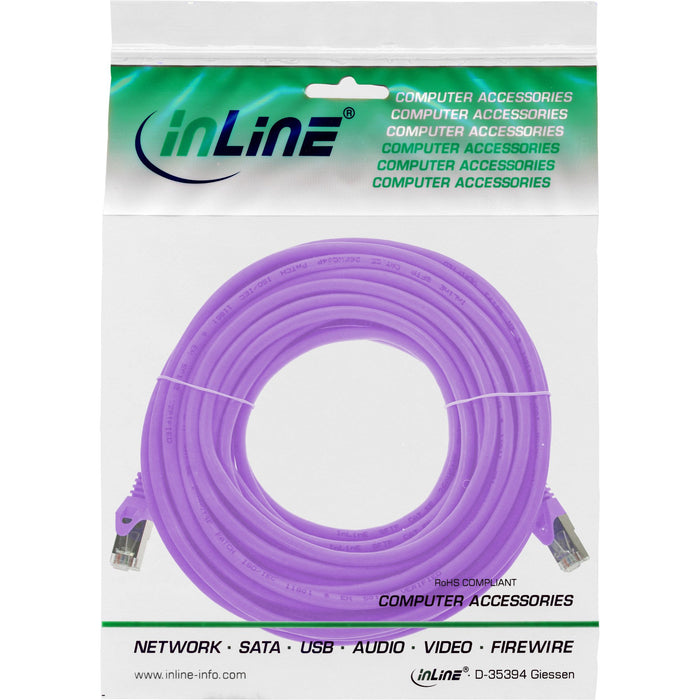 EAN 4043718025237 - InLine 72500P cable de red Púrpura 10 m Cat5e SF/UTP (S-FTP) imagen 3