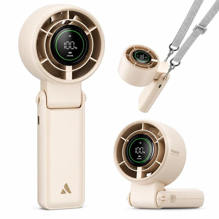 Aecooly Halo 02 Przenosny Wentylator Reczny, Bezowy