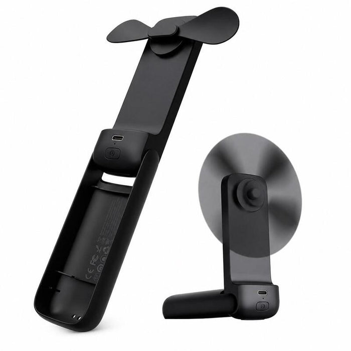 Aecooly Pocket 01 Skladany Wentylator Reczny, Czarny