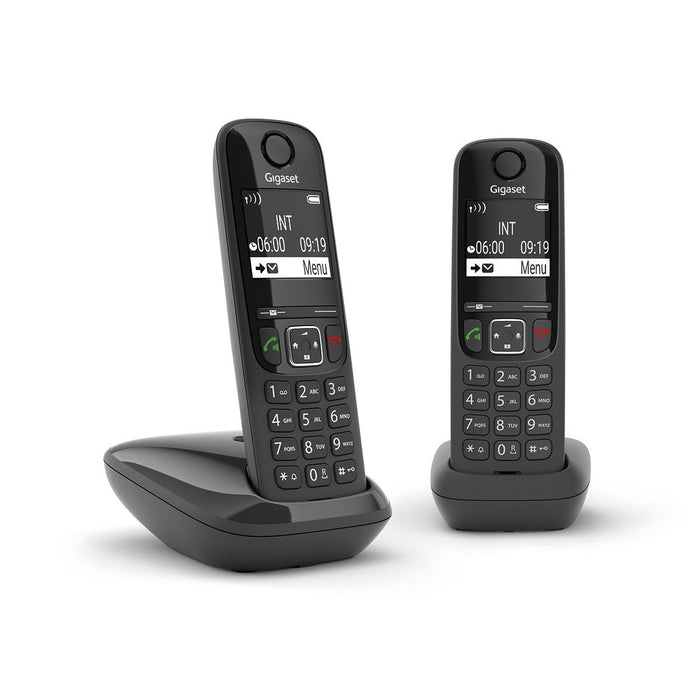 EAN 4250366854649 - Gigaset AS690 Duo Teléfono DECT/analógico Negro imagen 2