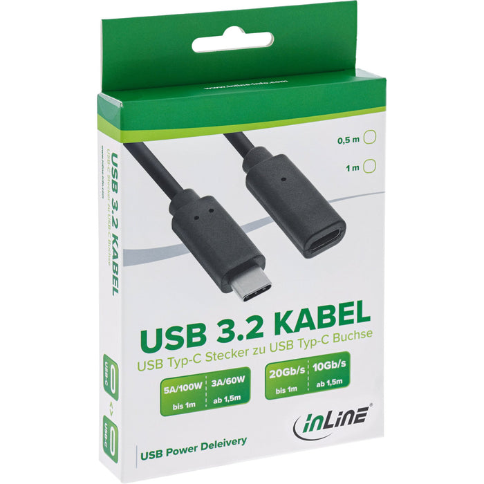 EAN 4043718286539 - InLine 35776 cable USB USB 3.2 Gen 2 (3.1 Gen 2) 0,5 m USB C Negro imagen 2