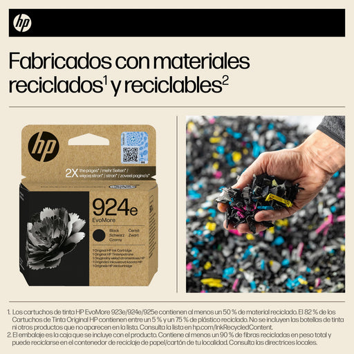 EAN 0199764687524 - HP 924e EvoMore Black Original Ink Cartridge cartucho de tinta 1 pieza(s) Alto rendimiento (XL) Negro imagen 2
