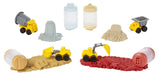 EAN 0035051532927 - MGA Entertainment Wonder Factory Never Dry Sand Construction Trucks - Brown + Front Loader imagen 7