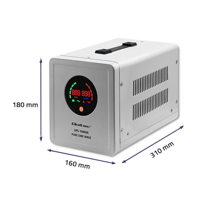 EAN 5901878507217 - Qoltec Pure Sine Wave sistema de alimentación ininterrumpida (UPS) Línea interactiva imagen 7