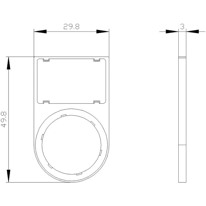 EAN 4011209963740 - Siemens 3SU1900-0AS10-0AA0 soporte de etiqueta imagen 4