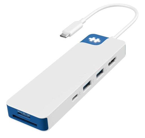 EAN 1220000630734 - HYPER HD4102BUGL hub de interfaz USB 3.2 Gen 1 (3.1 Gen 1) Type-C 5000 Mbit/s Azul, Blanco imagen 1