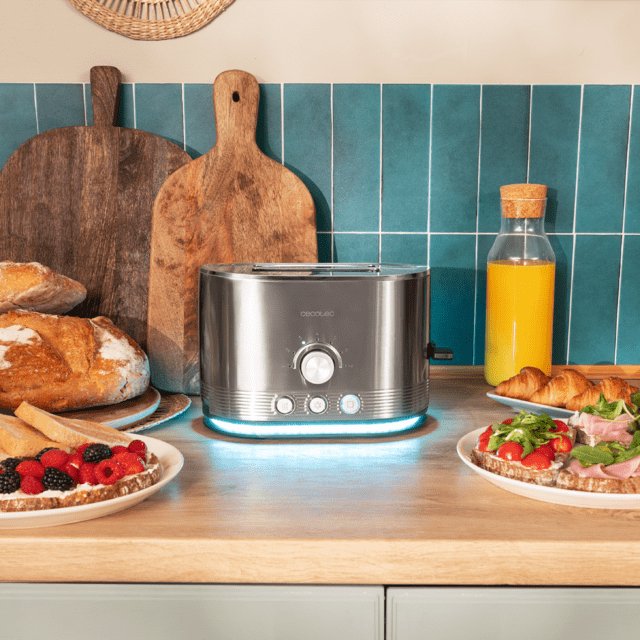 EAN 8435484032858 - Cecotec 03285 tostadora 7 2 rebanada(s) 1400 W Acero inoxidable imagen 4