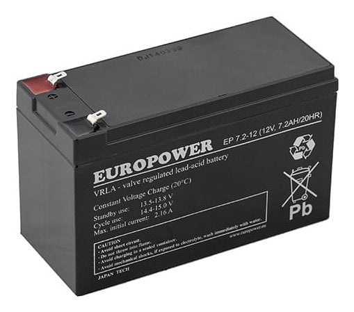EAN 5902367800116 - EMU Electronic EP 7.2-12 T2 VRLA AGM 12 V 7,2 Ah imagen 1