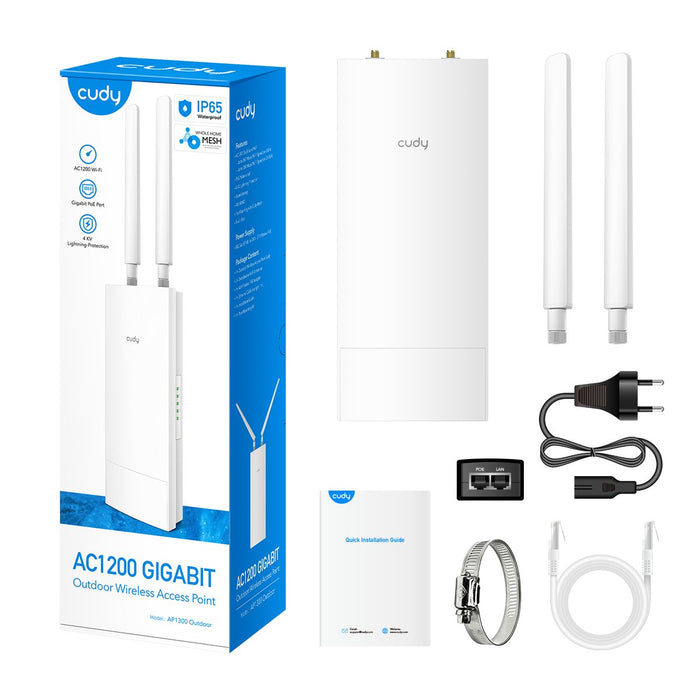 EAN 6971690792893 - Cudy AP1300 Outdoor 1167 Mbit/s Blanco Energía sobre Ethernet (PoE) imagen 5