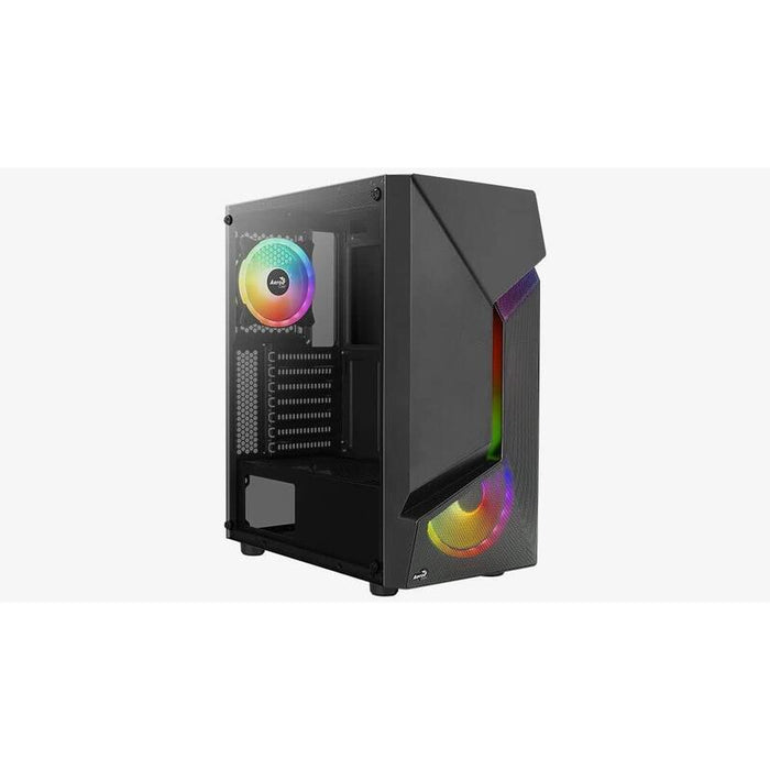 Aerocool Scape-G-Bk-V2 Midi-Tower, Temperojo Glass, Frgb - Negro