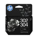 EAN 0199764139733 - HP 302/304 Tri-color/Black Ink Crtg 2-Pk cartucho de tinta 2 pieza(s) Original Rendimiento estándar Negro imagen 1