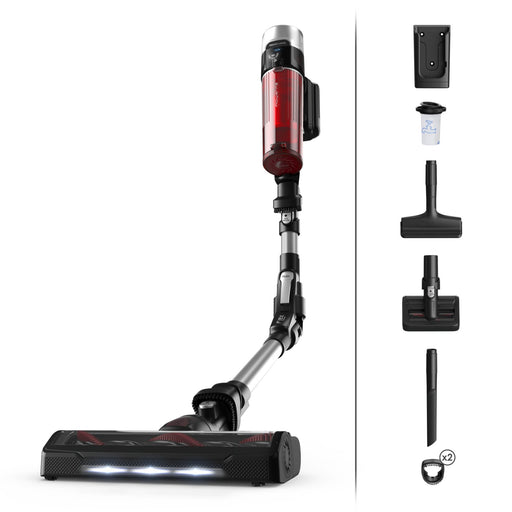 EAN 3221616046245 - Rowenta RH2077 Aspiradora escoba 2 en 1 Batería Secar Sin bolsa 0,4 L 250 W Negro, Rojo imagen 1