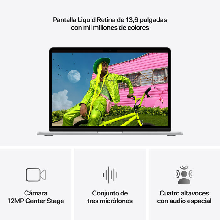 EAN 195950688030 - Apple MacBook Air Apple M Portátil 34,5 cm (13.6") Wi-Fi 7 (802.11be) macOS Tahoe imagen 5