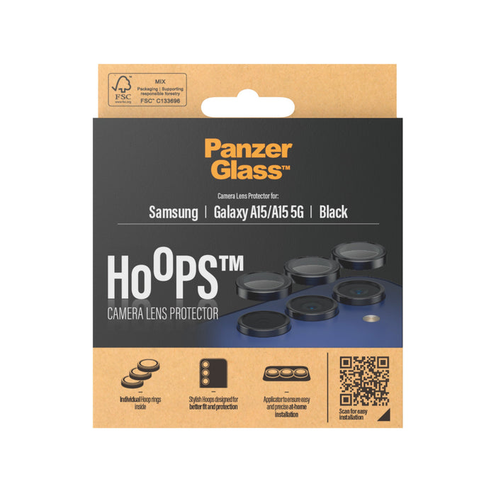 EAN 5711724012242 - PanzerGlass ® Hoops® Camera Lens Protector Black Samsung Galaxy A15 | A15 5G Protector de pantalla 1 piez imagen 3