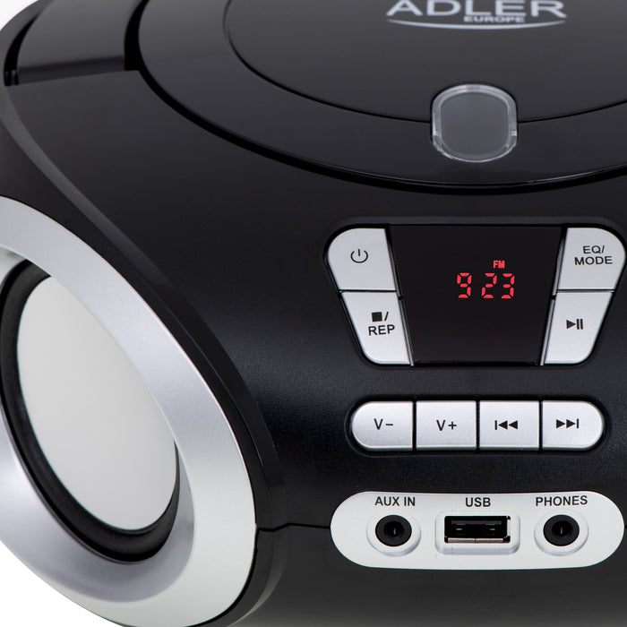 EAN 5902934838580 - Adler AD 1181 reproductor de CD Reproductor de CD portátil Negro, Plata imagen 7