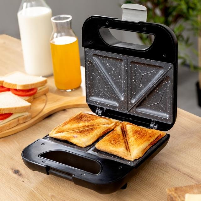EAN 8435484029636 - Cecotec 02963 sandwichera 800 W Acero inoxidable, Negro imagen 5