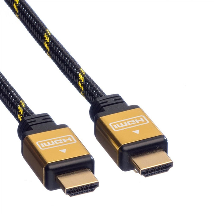 EAN 7611990193462 - ROLINE GOLD HDMI High Speed Cable + Ethernet, M/M 5 m cable HDMI HDMI tipo A (Estándar) Negro, Oro imagen 4