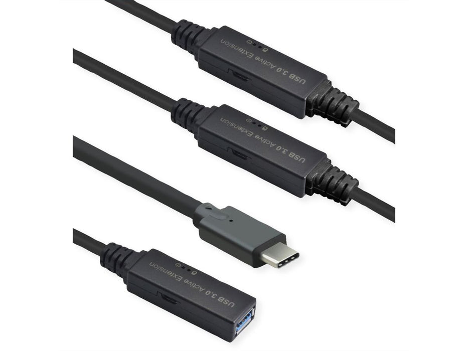 EAN 7630049628342 - ROLINE 12.04.1068 cable USB USB 3.2 Gen 1 (3.1 Gen 1) 20 m USB C USB A Negro imagen 3