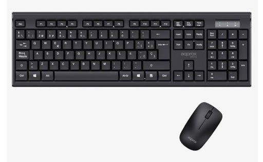 EAN 8435099535270 - Approx APPMX410 teclado Ratón incluido Hogar RF inalámbrico QWERTY Español Negro imagen 1