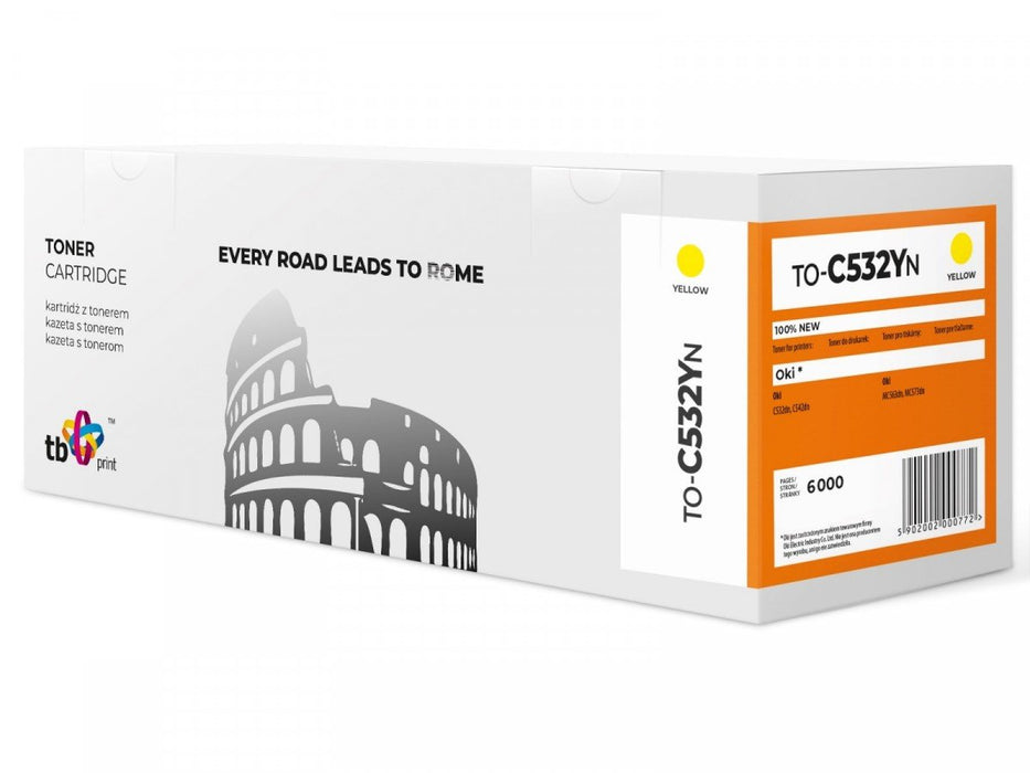 EAN 5902002000772 - TB Print TO-C532YN cartucho de tóner 1 pieza(s) Compatible Amarillo imagen 1