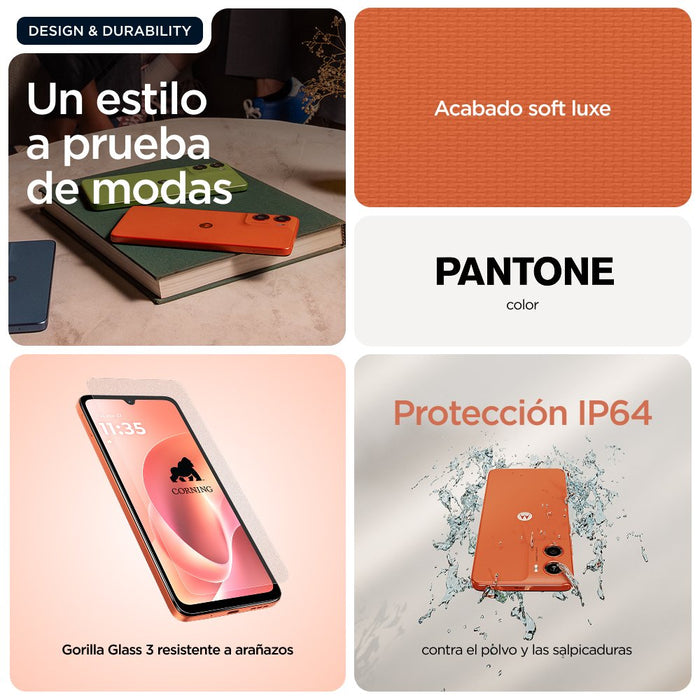 EAN 0840493605234 - Motorola moto g06 17,5 cm (6.88") SIM doble Android 15 4G USB Tipo C 4 GB 256 GB 5200 mAh Naranja imagen 16