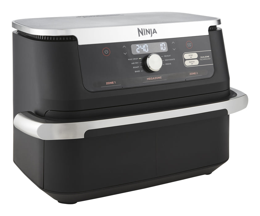EAN 0622356270373 - Ninja AF500EU freidora Doble 10,4 L Independiente 2470 W Freidora de aire caliente Negro, Acero inoxidabl imagen 2