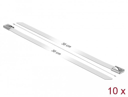 EAN 4043619188222 - DeLOCK 18822 presilla Acero Blanco 10 pieza(s) imagen 1