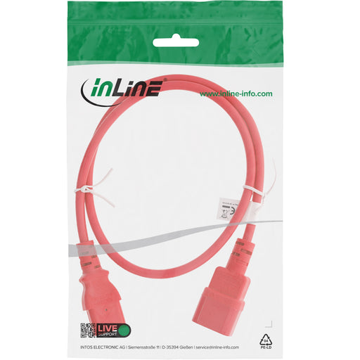 EAN 4043718297283 - InLine 16502R cable de transmisión Rojo 2 m C13 acoplador C14 acoplador imagen 2