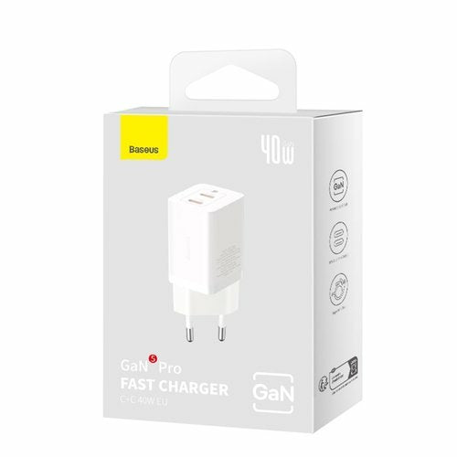 EAN 6932172627911 - Baseus GaN5 Pro 40W Universal Blanco Corriente alterna Carga rápida Interior imagen 5