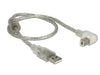 EAN 4043619848119 - DeLOCK 84811 cable USB USB 2.0 0,5 m USB A USB B Plata, Transparente imagen 2