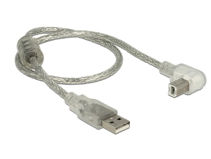 EAN 4043619848119 - DeLOCK 84811 cable USB USB 2.0 0,5 m USB A USB B Plata, Transparente imagen 2