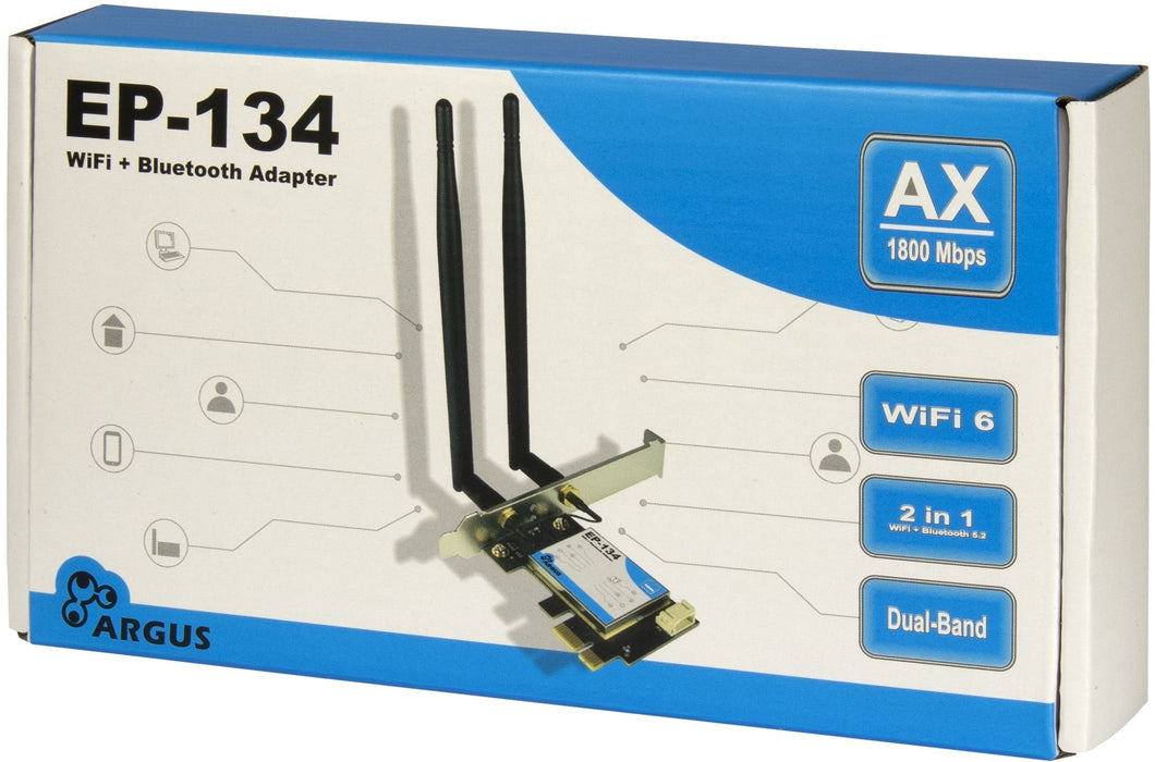 EAN 4260455648868 - Inter-Tech EP-134 Interno WLAN / Bluetooth 1800 Mbit/s imagen 5