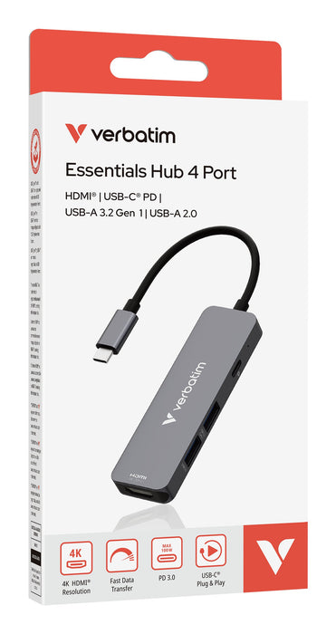 EAN 0023942321552 - Verbatim 32155 hub de interfaz USB 3.2 Gen 1 (3.1 Gen 1) Type-C 5000 Mbit/s Gris imagen 3