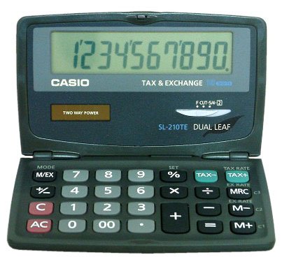 EAN 4971850132011 - Casio SL-210TE calculadora Bolsillo Calculadora básica Negro imagen 1