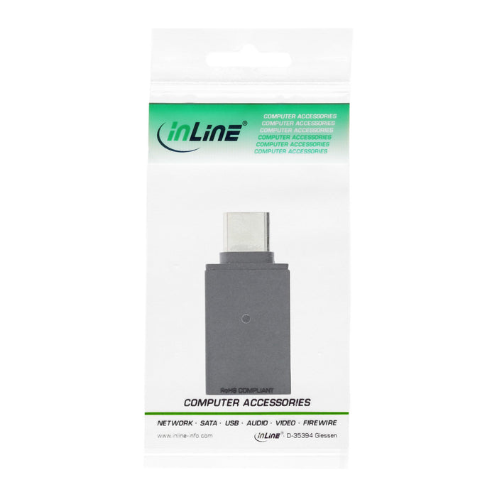 EAN 4043718278374 - InLine 35805 cambiador de género para cable USB Type-C male USB 3.1 A Negro imagen 3
