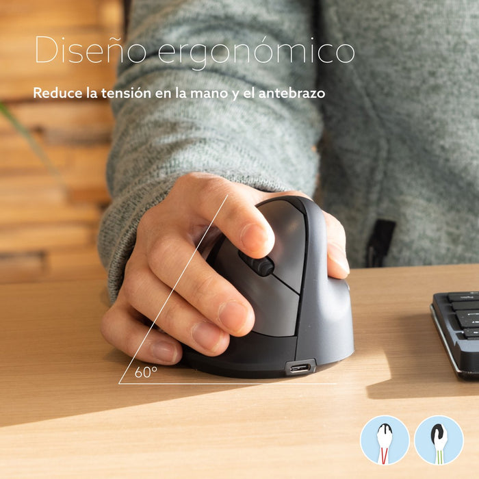 EAN 8719274491668 - R-Go Tools RGOHBRSWLBL ratón Oficina mano derecha Bluetooth Óptico 2400 DPI imagen 7