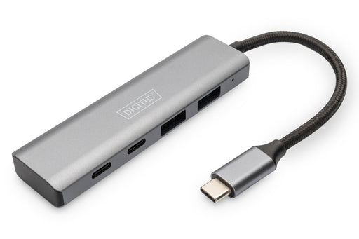 EAN 4016032485766 - Digitus DA-70245 hub de interfaz USB 3.2 Gen 1 (3.1 Gen 1) Type-C 10000 Mbit/s Gris imagen 1