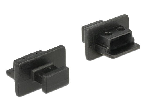 EAN 4043619640119 - DeLOCK 64011 tapa de seguridad para enchufe USB Mini-B Negro 10 pieza(s) imagen 1