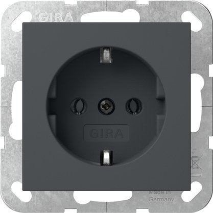 EAN 4010337092957 - GIRA System 55 toma de corriente Schuko Antracita imagen 1