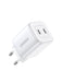 EAN 6941876213276 - Ugreen 15327 cargador de dispositivo móvil Universal Blanco Corriente alterna Carga rápida Interior imagen 1