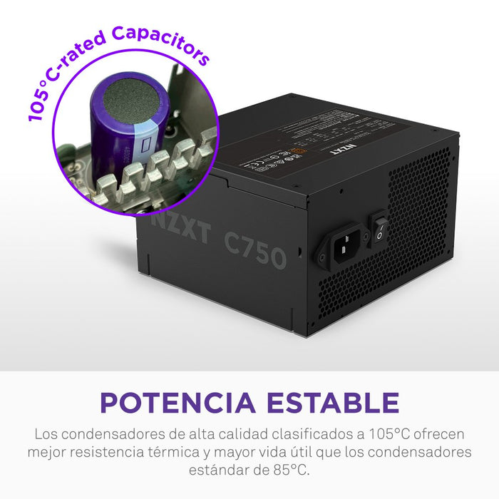 EAN 5056547207551 - NZXT C750 Bronze unidad de fuente de alimentación 750 W 24-pin ATX ATX Negro imagen 4
