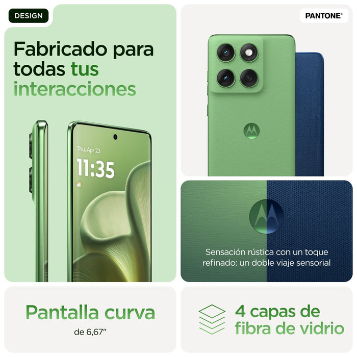 EAN 0840023298172 - Motorola edge 60 16,9 cm (6.67") SIM doble Android 15 5G USB Tipo C 12 GB 512 GB 5200 mAh Verde imagen 16