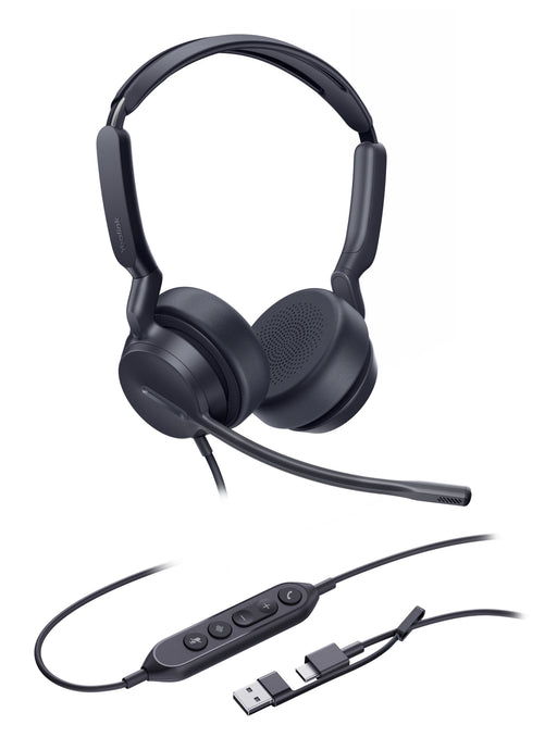 EAN 6938818323070 - Yealink UH42 Dual UC USB-C/A Auriculares Alámbrico Diadema Llamadas/Música USB Type-C / USB Type-A Negro imagen 1