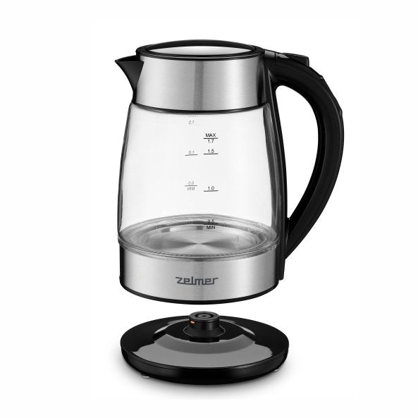 EAN 5908269348183 - Zelmer ZCK8026 tetera eléctrica 1,7 L 2200 W Negro, Transparente imagen 6