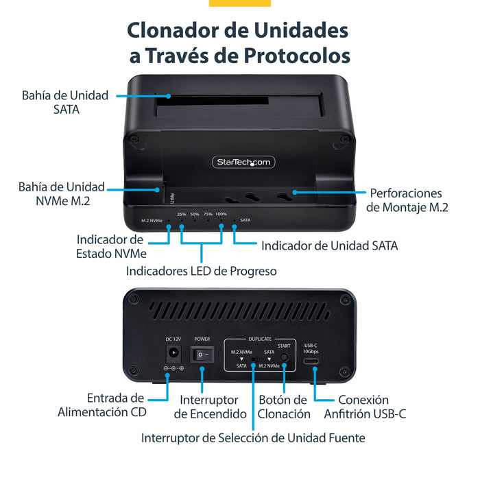 EAN 0065030904728 - StarTech.com N2-M2-SSD-DUPLICATOR duplicador de datos y soporte Duplicador de HDD/ SSD (discos duros/unid imagen 12