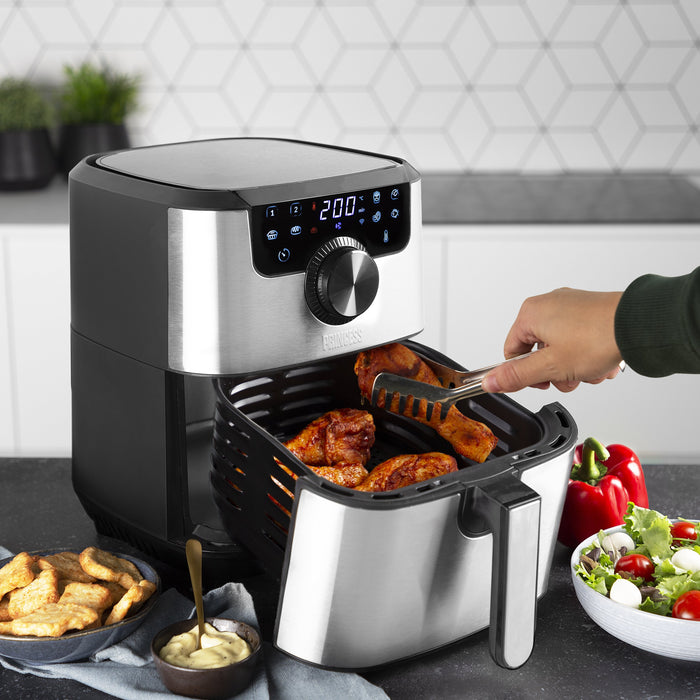 EAN 8713016091123 - Princess 182037 Sencillo 4,5 L Independiente 1500 W Freidora de aire caliente Plata imagen 29