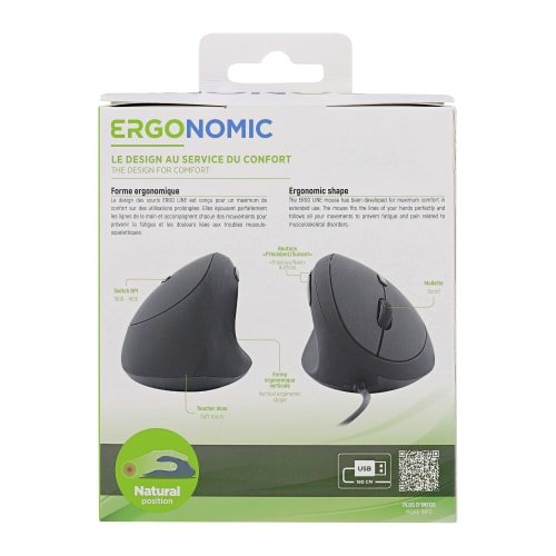 EAN 3303170111161 - T'nB ERGONOMIC ratón Universal Izquierda USB tipo A 1600 DPI imagen 8